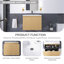 Meuble-lavabo mural simple 24 po avec lavabo en résine blanche 24 po