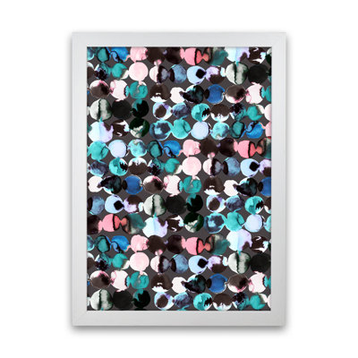 Ink Dots Blue Red - Print