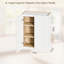 Armoire murale blanche de 24 po avec mécanisme de fermeture en douceur et tablettes réglables amovibles, idéale pour la cuisine. Assemblage de chambre à coucher.