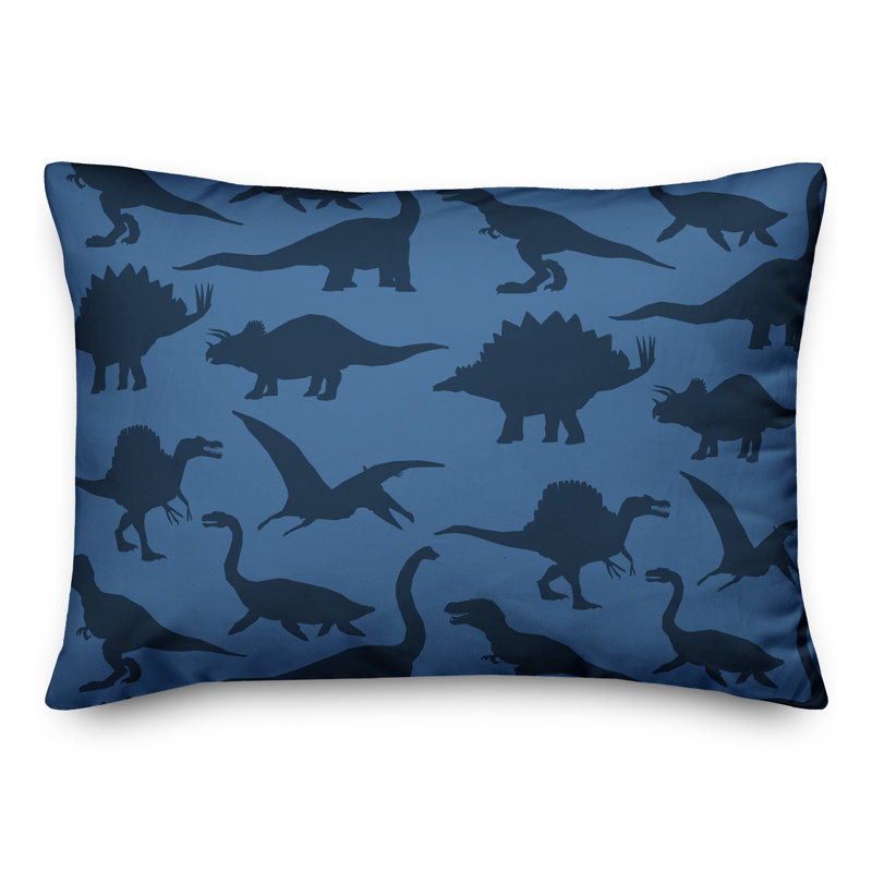 Housse de coussin rectangulaire/insert, Bleu marine / bleu