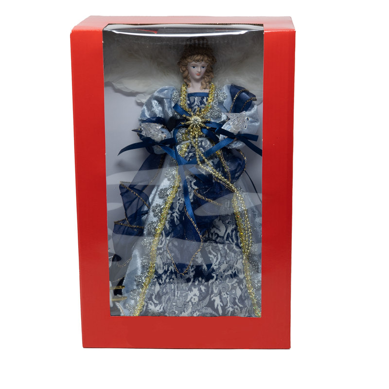 12'' Porcelain Christmas Lighted Shatterproof Tree Topper