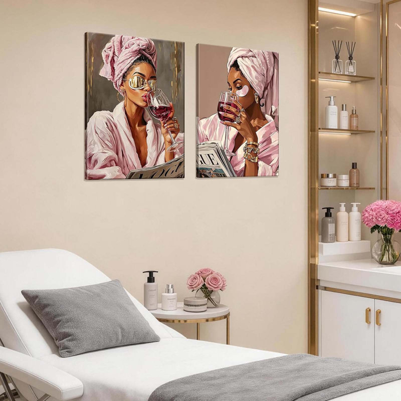 2 Piece Wrapped Canvas Wall Art