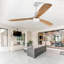 Ventilateur de plafond chaud avec 3 lumières à DEL à intensité variable et 3 lumières à DEL-1177357257-1177357255