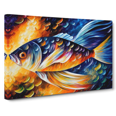 Fish Painting Vol.3 Abstract - Wrapped Canvas
