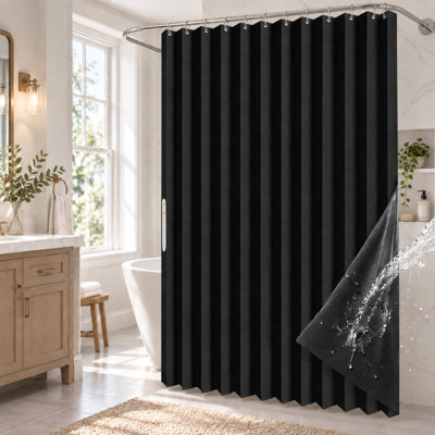 Rideau de douche magnétique pliable et imperméable, style accordéon, sans perçage, pour une intimité optimale dans la salle de bain et une installation facile.