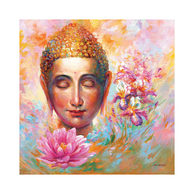 Buddha by Leon Devenice - Wrapped Canvas Painting