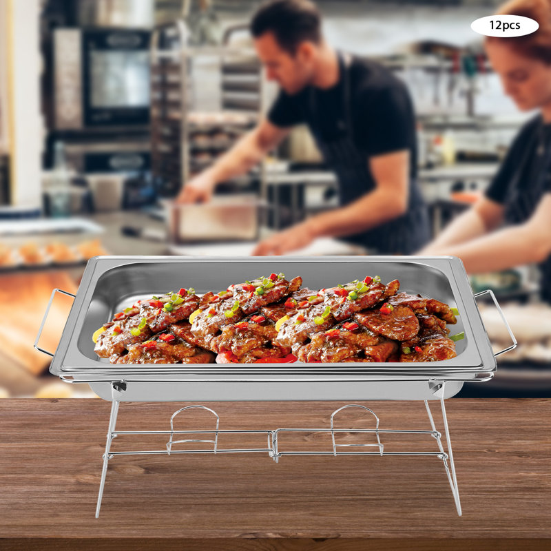 Cahyadi 20" Foldable Chafing Wire Rack Buffet Stand