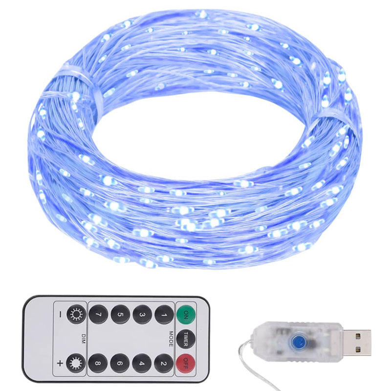 LED Twinkle Indoor / Outdoor String Lights, Blue