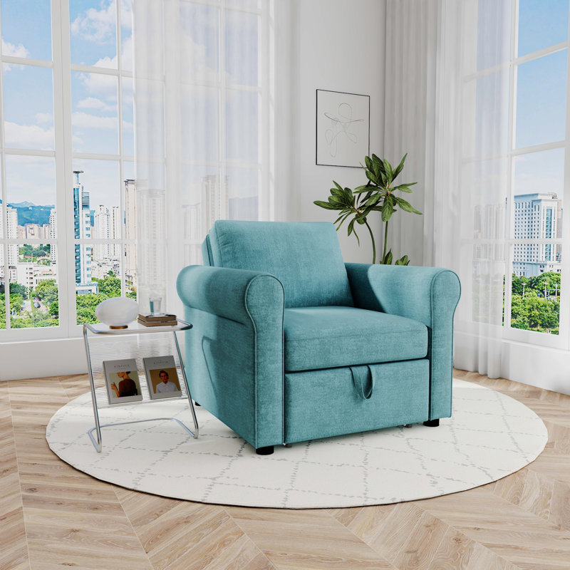 Fauteuil convertible 3 en 1, Sarcelle