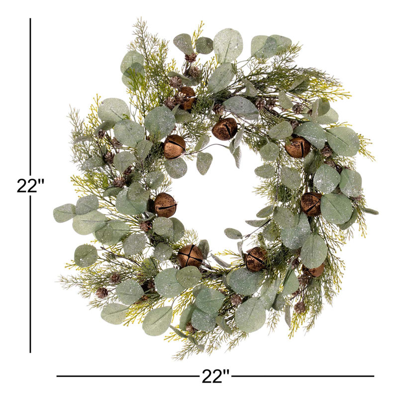 22'' Faux Cedar Wreath