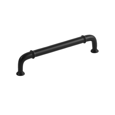 Cottage Collection Handle Pull - 3-3/4" Center to Center Cabinet Pull Matte Black - Farmhouse Hardware for Drawers & Cabinets (Set of 1)