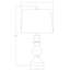 Lampe de table noire 23 po Leonids