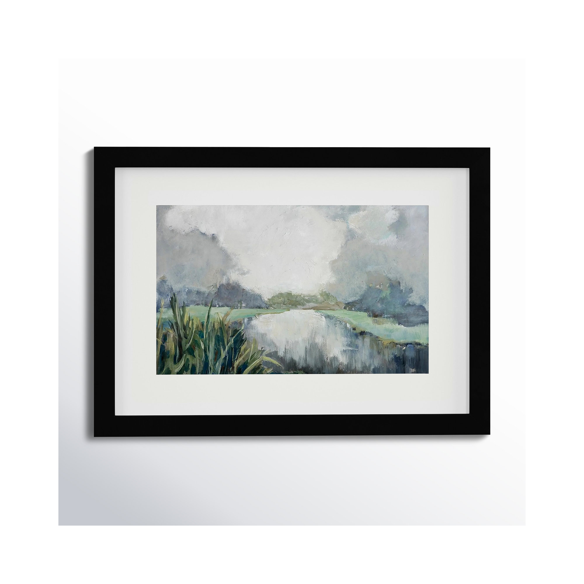 Passage by Mary Parker Buckley, Black, Framed Print, 13" H x 18" W