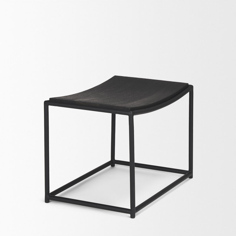 Tabouret d'appoint Galina, Noir