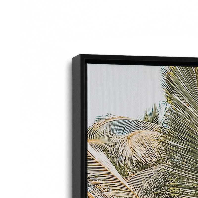 Surf's Paradise, reproduction sur toile, Cadre flottant noir satiné, H 18,75 po x l 12,75 po x P 1,75 po