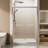 60" W X 72" H  Aluminum Frame Double Sliding Shower Door With 1/4" (6Mm) Nano-Coated Clear Tempered Glass And Dual Stainless Steel Handles
