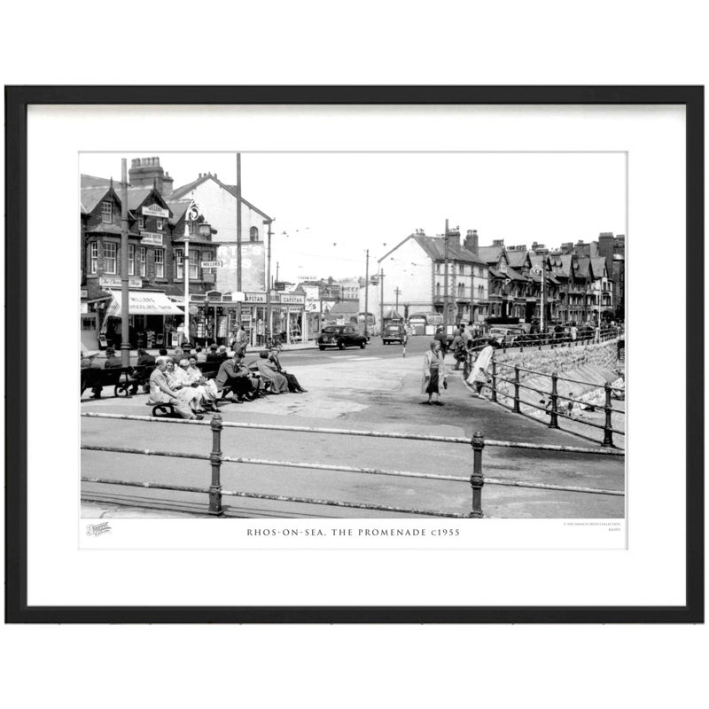 Rhos-on-Sea, The Promenade C1955 by Francis Frith - Single Picture Frame Print, 45cm H x 60cm W x 2.3cm D