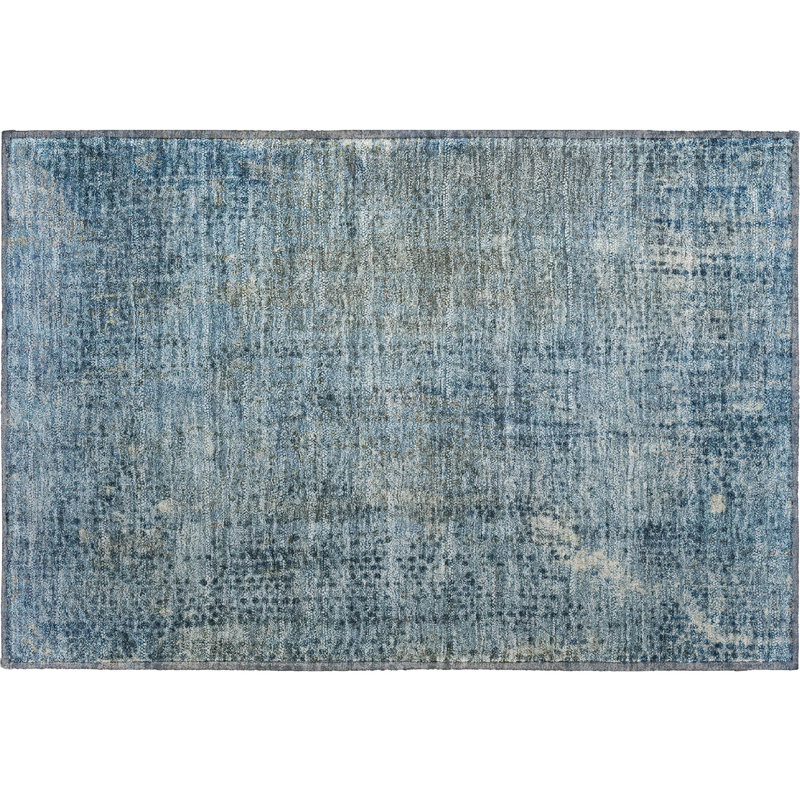 Premium Machine Washable Mayfield Abstract Rug, Blue, 3' x 5'