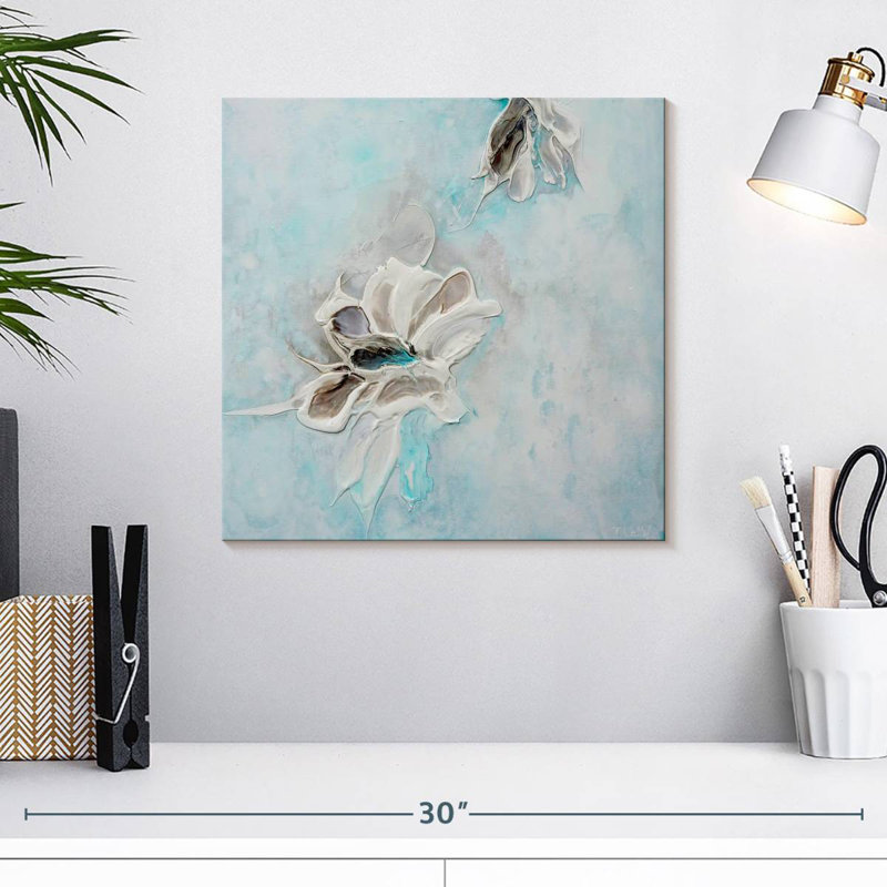 Avery dans la mer turquoise II, H 16 po x l 16 po