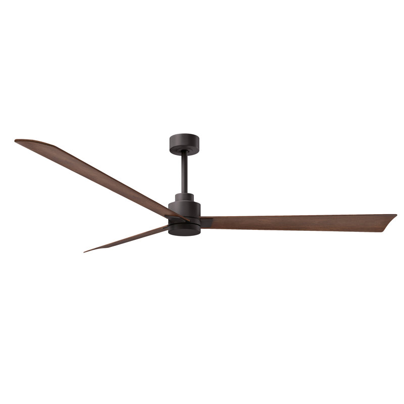 Ventilateur de plafond Alessandra 72, Bronze texturé, Noyer