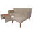 3 Piece Outdoor Sectional Sofa Set