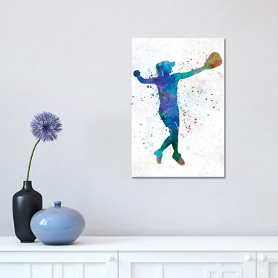 Women Playing Softball II by Paul Rommer - Painting on Canvas