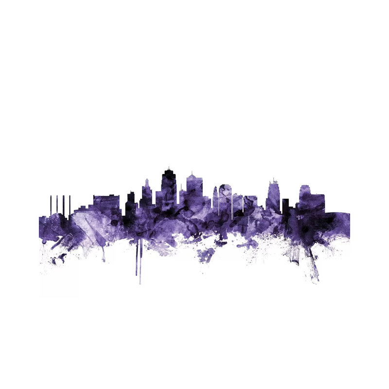 Kansas City, Missouri Skyline by Michael Tompsett - Wrapped Canvas Gallery-Wrapped Canvas Giclée, 152.5 cm H x 101.5 cm W