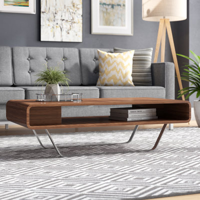 Table basse avec rangement de style traîneau
