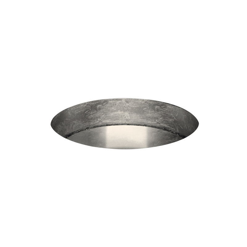 Maestro Bath Rho 16.1'' Pert/Acrylic Circular Bathroom Sink, Silver Leaf