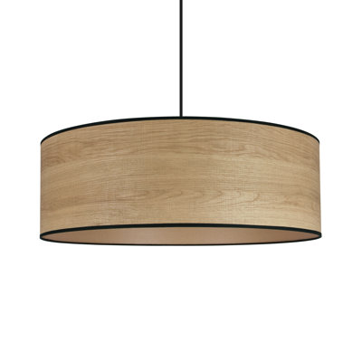 1 - Light Wood Single Pendant