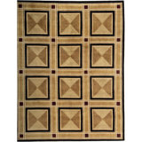 Himalayan Hand Woven Wool Geometric Area Rug