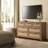 3-piece Rattan Bedroom Set With Charging Station (dresser + 2 Nightstands)