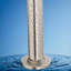 Tringle à rideaux à tension robuste pour la douche ou les fenêtres - Tringle à tension à ressort réglable avec embouts en caoutchouc antidérapants, finition en nickel satiné antirouille, aucune installation d'outils