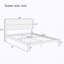 Grand lit plateforme en bois de bambou Mid-Century-133599385