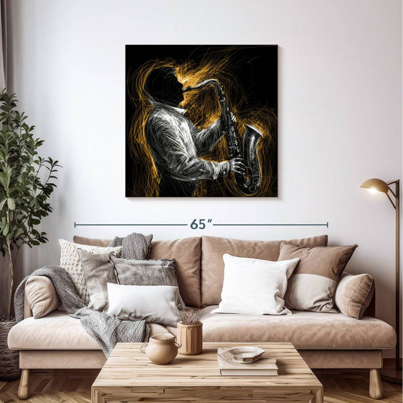 Abarca Saxophone Solo, 39" H x 39" W