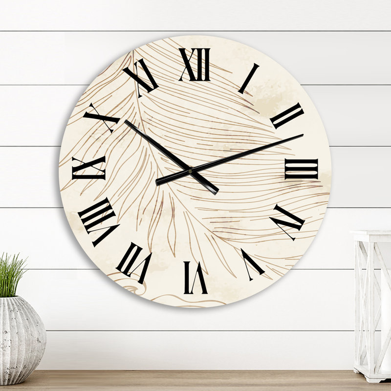Horloge murale beige, Petit