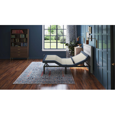 Adjustable Bed Base With Head/Foot Tilt And Lumbar Position Adjustment