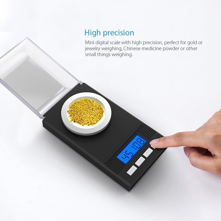 Precision Pocket Scale, 50G/0.001G Precision Scale Jewelry Scales, Portable  Digital Scale With Lcd Display, With Calibration Weight, Tweezers