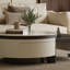 Table basse en pierre micro-cristalline télescopique