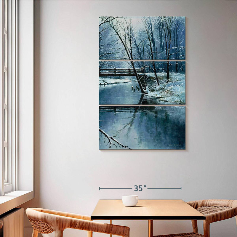 Winter First Snow, 65" H x 42" W