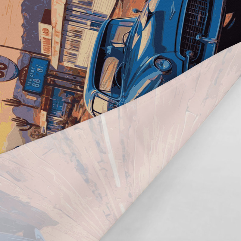 Tapisserie murale «Transagement Route 66», 51 po x 60 po