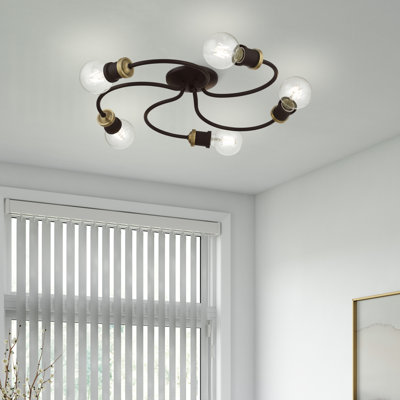 Large 5-Light 20" Flush Mount