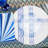 Blue Link & Starburst Dinner Plate