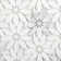 12” x 12” Carrara White Daisy Flower Mosaic Marble Tile Sheets Polished