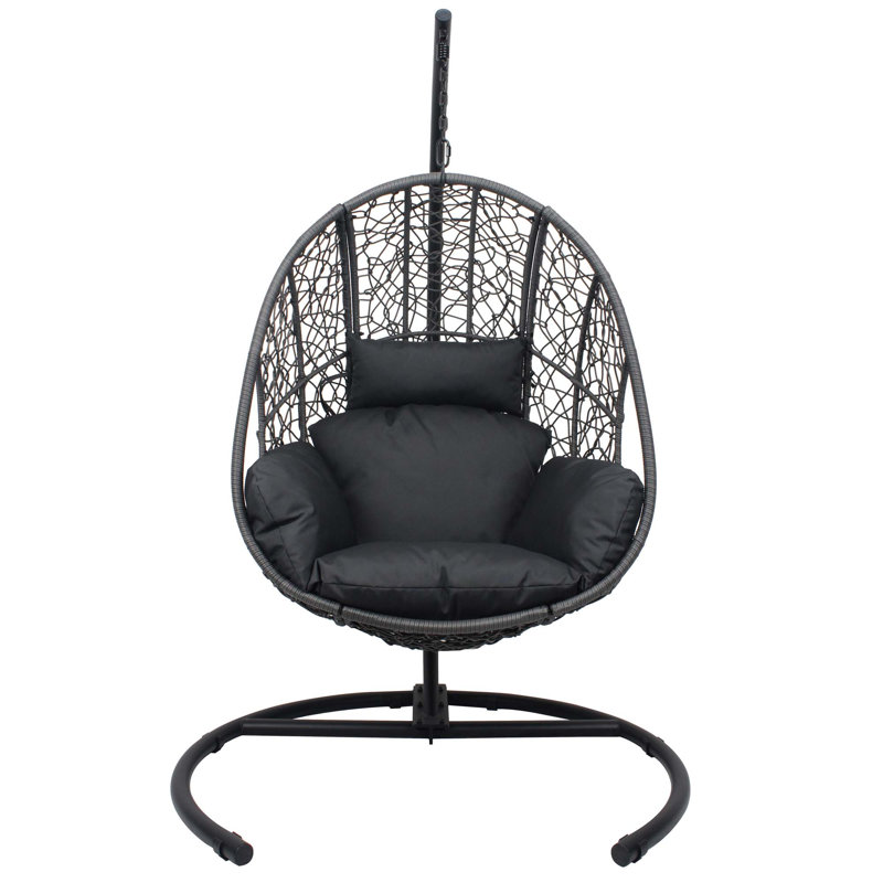 Balancelle en osier pour l'intérieur New Comming, Black, Grey