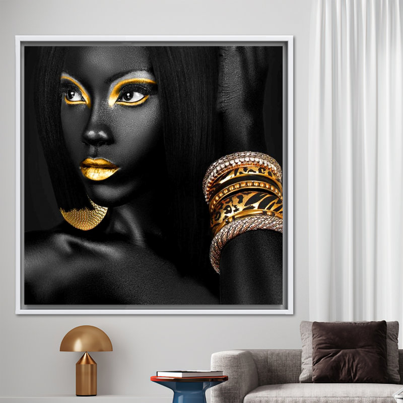 Print on Canvas, 20 cm H x 20 cm W, Framed Print without Mat, White