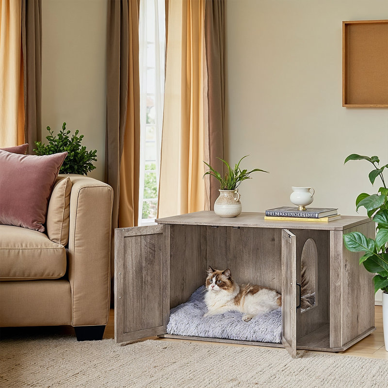 Litter Box Enclosure, Brown