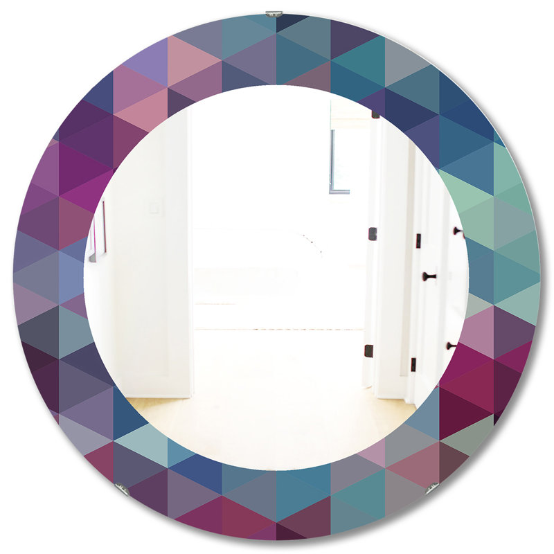 Miroir mural Triangular Colourfields 19, H 31,5 po x l po