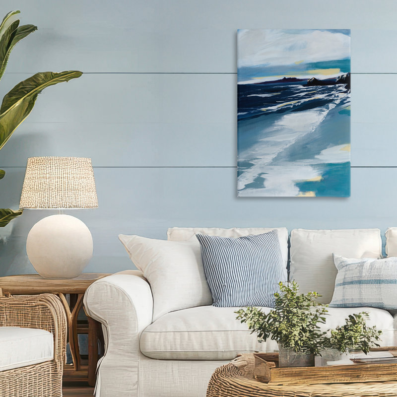 Toile Shoreline At Day Break, design par A. Fitzsimmons, H 30 po x l 20 po