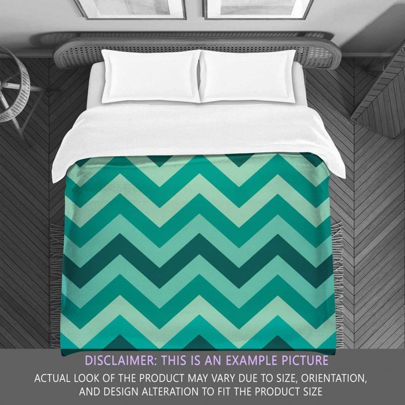Polyester Chevron / Zig Zag Comforter, Twin Comforter